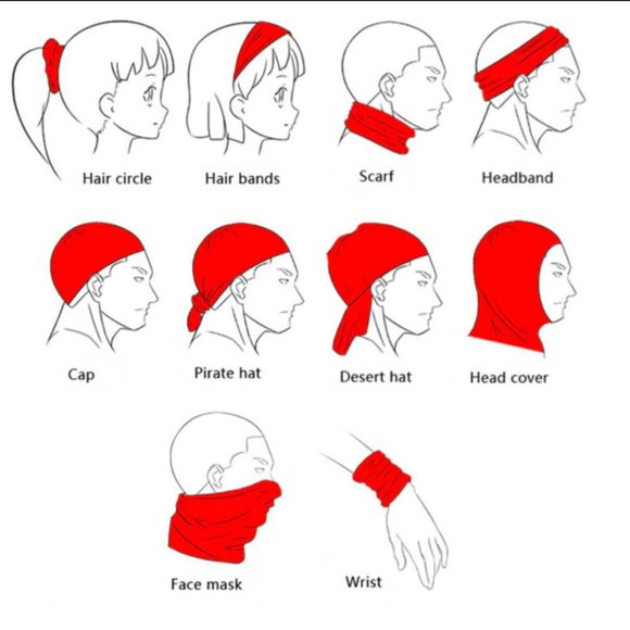 CHIC Mustard Yellow Houndstooth Face Mask Gaiter - Picture 8 of 10